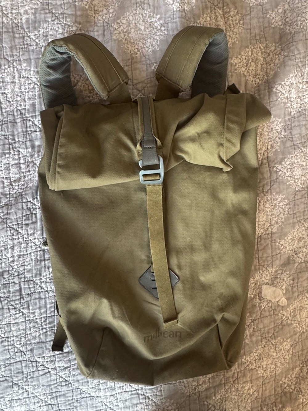 SMITH Olive Green Roll-Top Backpack
